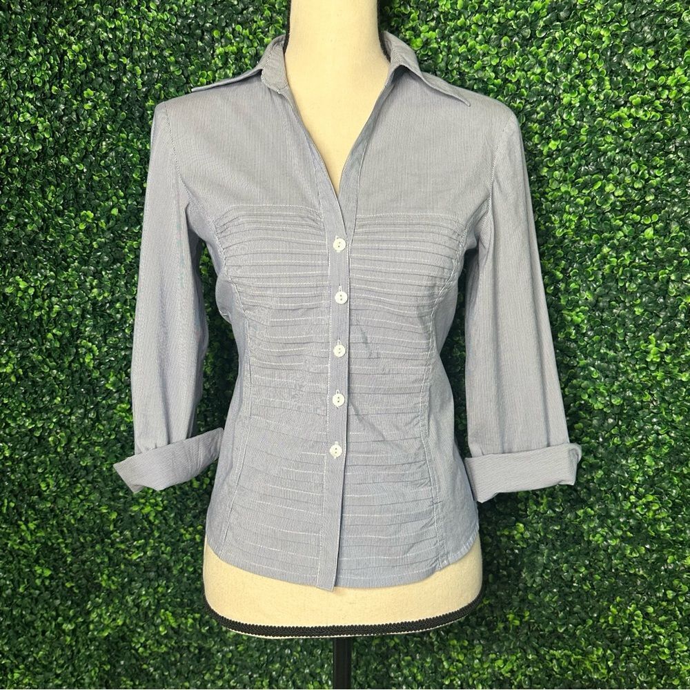 Tracy M Striped Casual Top Sz Petite Small